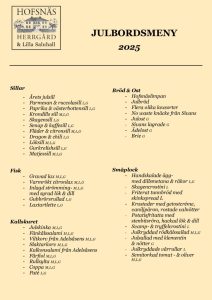 thumbnail of Julbordsmeny 2025